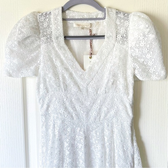 LoveShackFancy Castella Gown Lace Embroidered Maxi Dress White Size 00 NWT - Picture 4 of 11